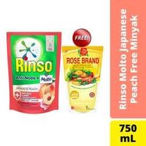 Rinso Molto Cair Japanese Peach 750ML Free Minyak