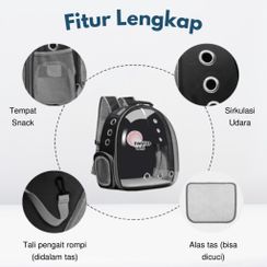 2 Column - Tas Astronot Kucing & FOCAT Cat Litter Box-0