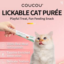 2 Column - Coucou Wet Food Creamy Treats Cat Snack & coucou wet food makanan kucing basah-1