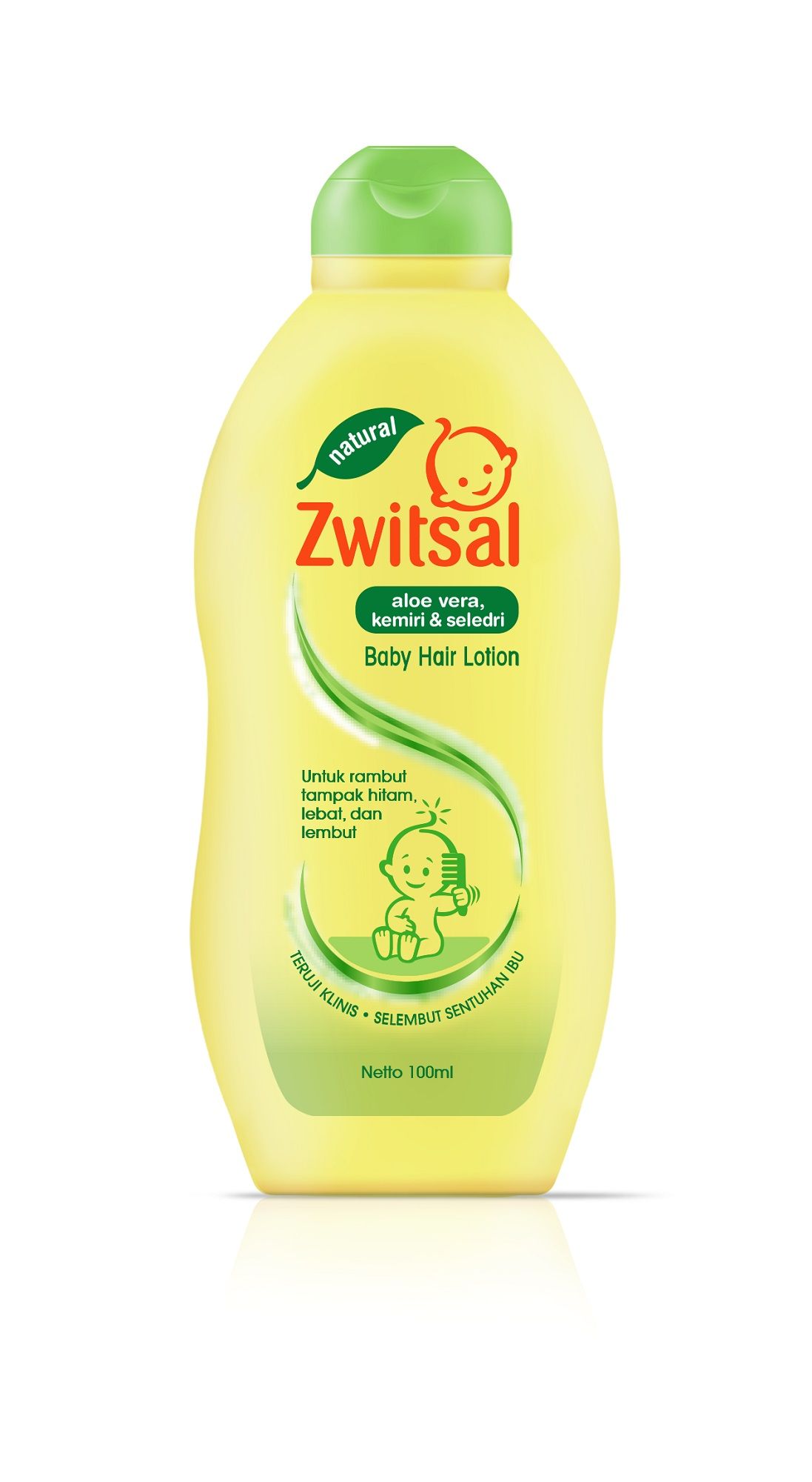 Zwitsal Natural Baby Twin Pack Hair Lotion Aloe Vera Tub 100ml - 2