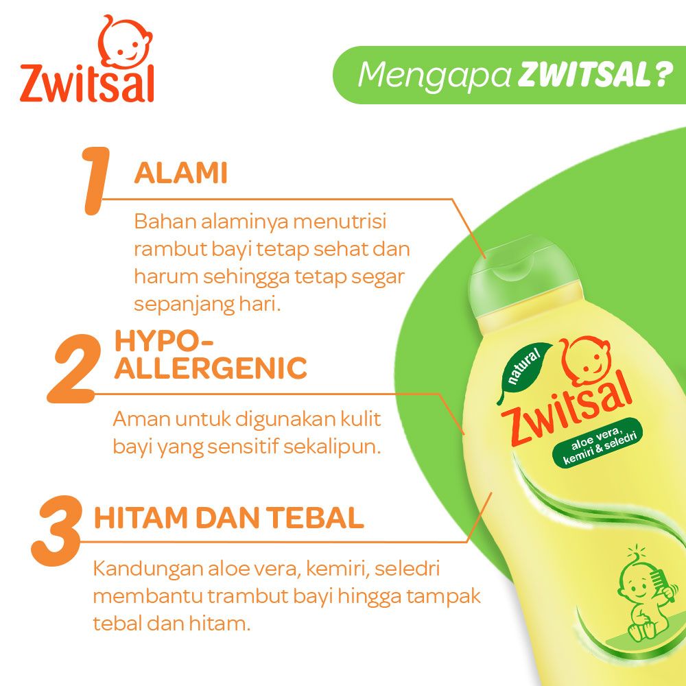 Zwitsal Natural Baby Twin Pack Hair Lotion Aloe Vera Tub 100ml - 4