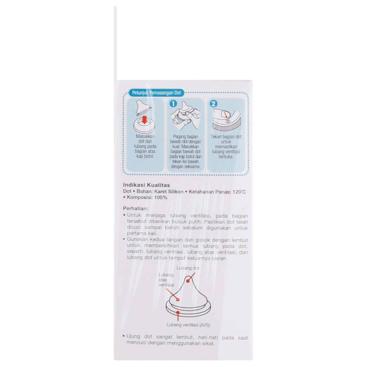 Pigeon Peristaltic Plus Nipple M (Isi 2) - 3