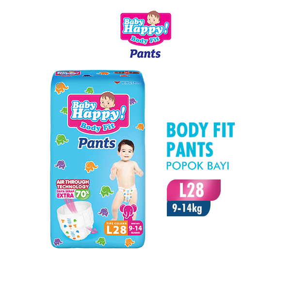 Baby Happy Pants Popok Bayi Celana L-28 - 1