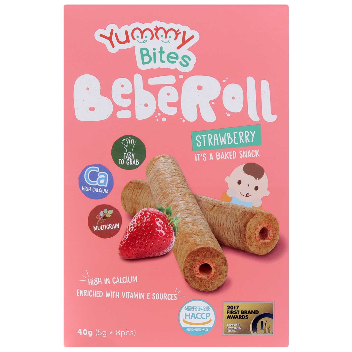 Yummy Bites Beberoll Strawberry 40gr - 1