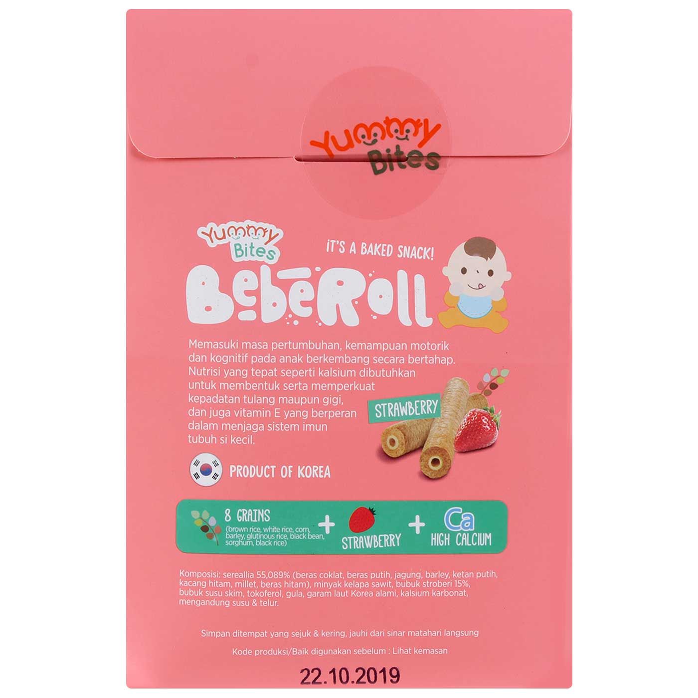 Yummy Bites Beberoll Strawberry 40gr - 3