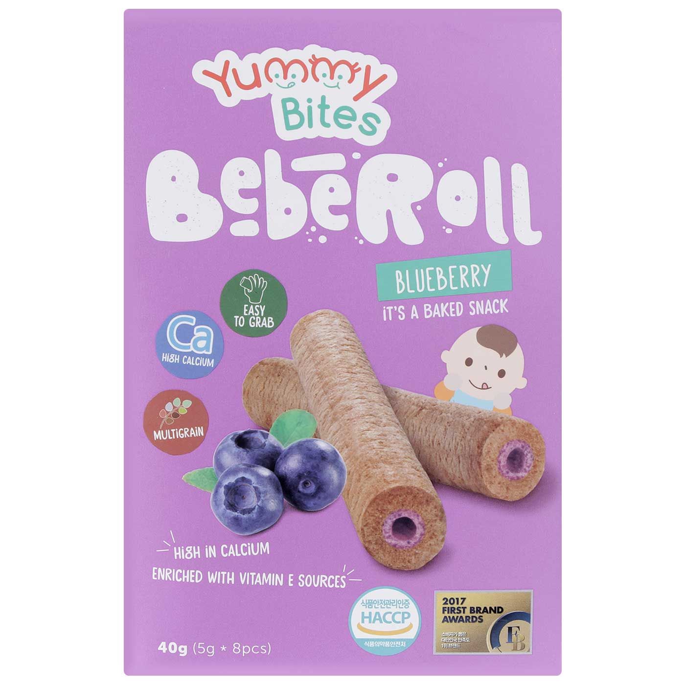 Yummy Bites Beberoll Blueberry 40gr - 1