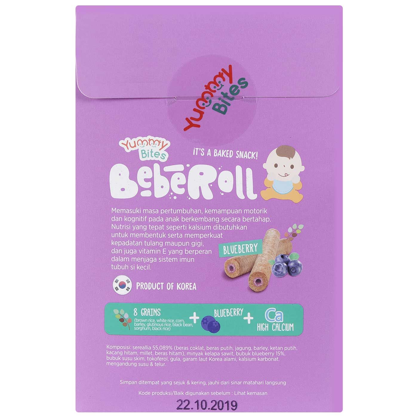 Yummy Bites Beberoll Blueberry 40gr - 3