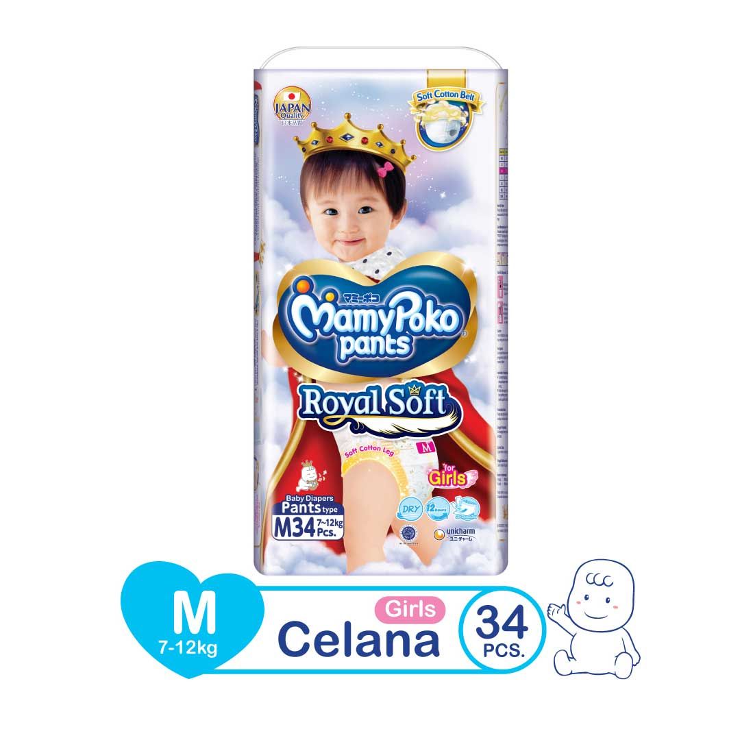 MamyPoko Pants Royal Soft M 34 Girls - 1