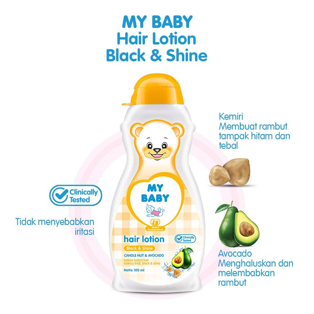 My Baby Hair Lotion Black & Shine 100ml - 4