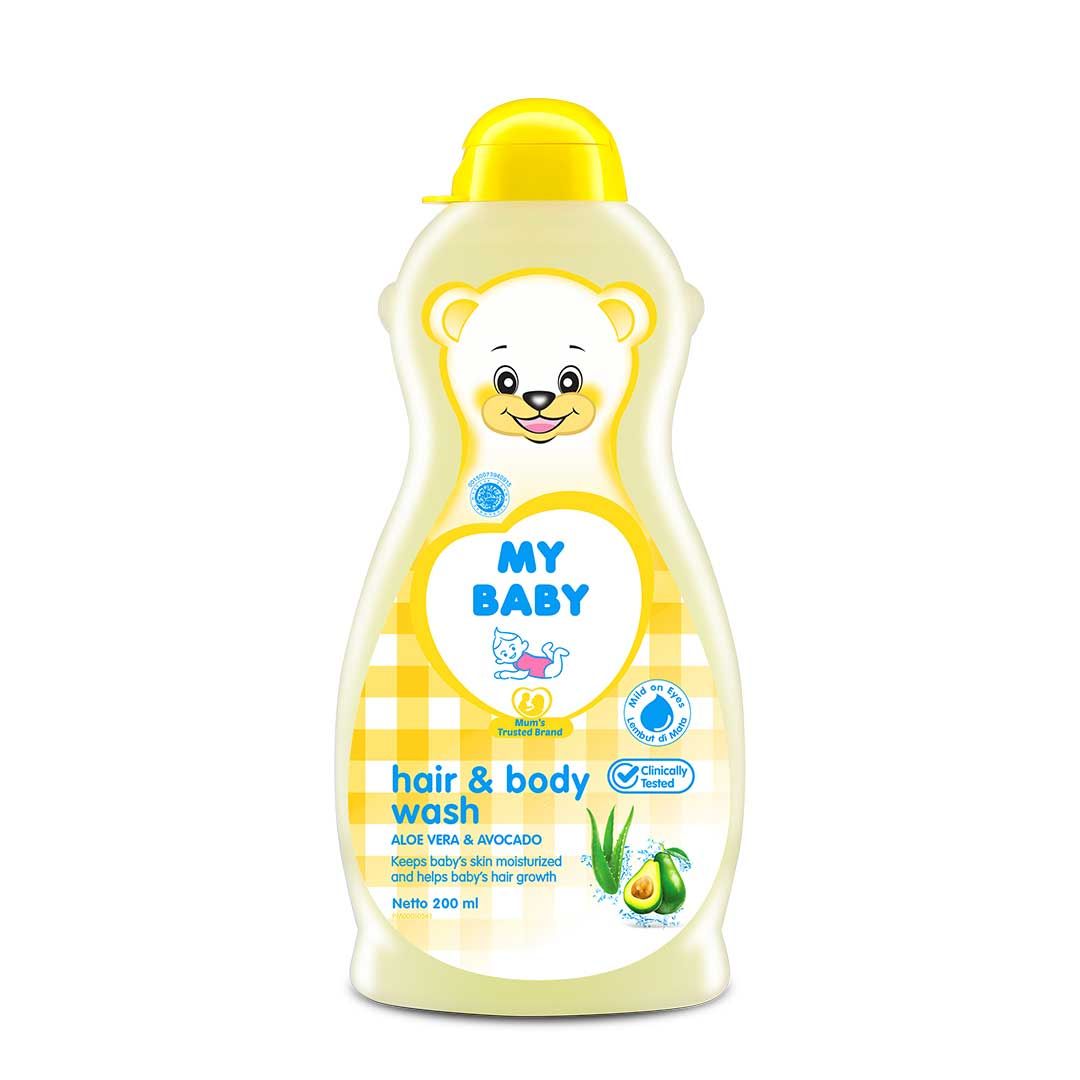 My Baby Hair & Body Wash Aloe Vera & Avocado 200ml - 2