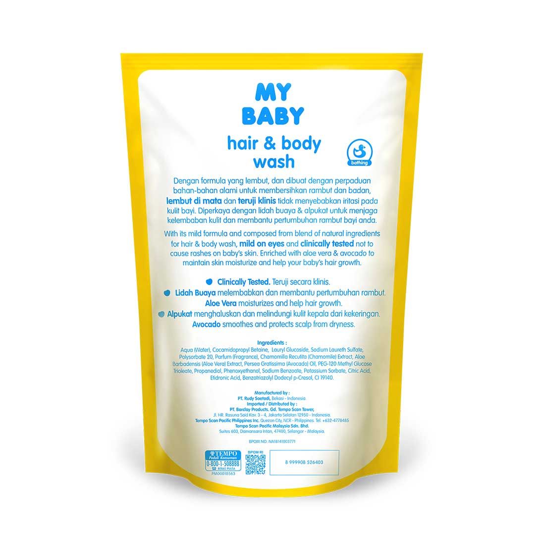 My Baby Hair & Body Wash Refill 400ml - 3