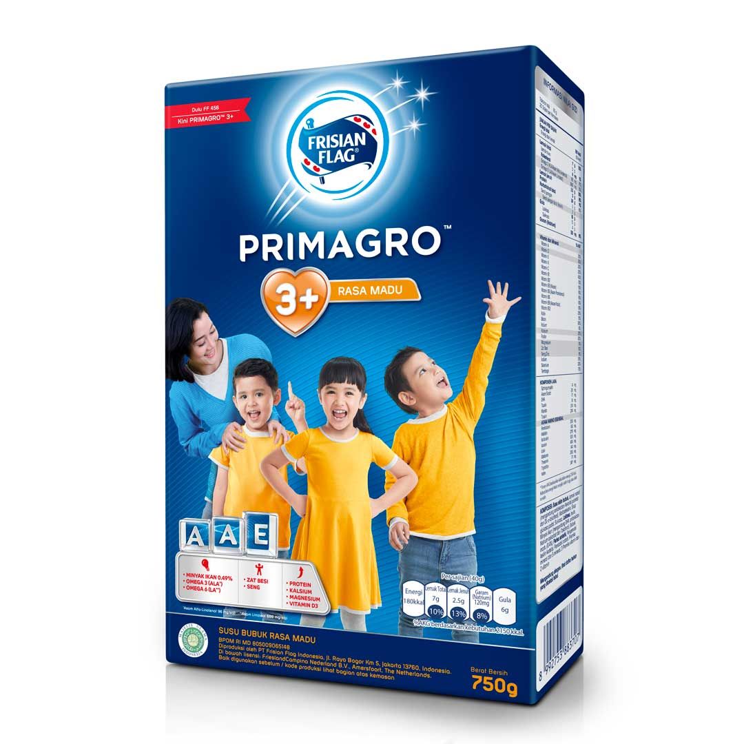 Frisian Flag Primagro 3+ Madu 800gr Susu Formula Pertumbuhan Anak - 1