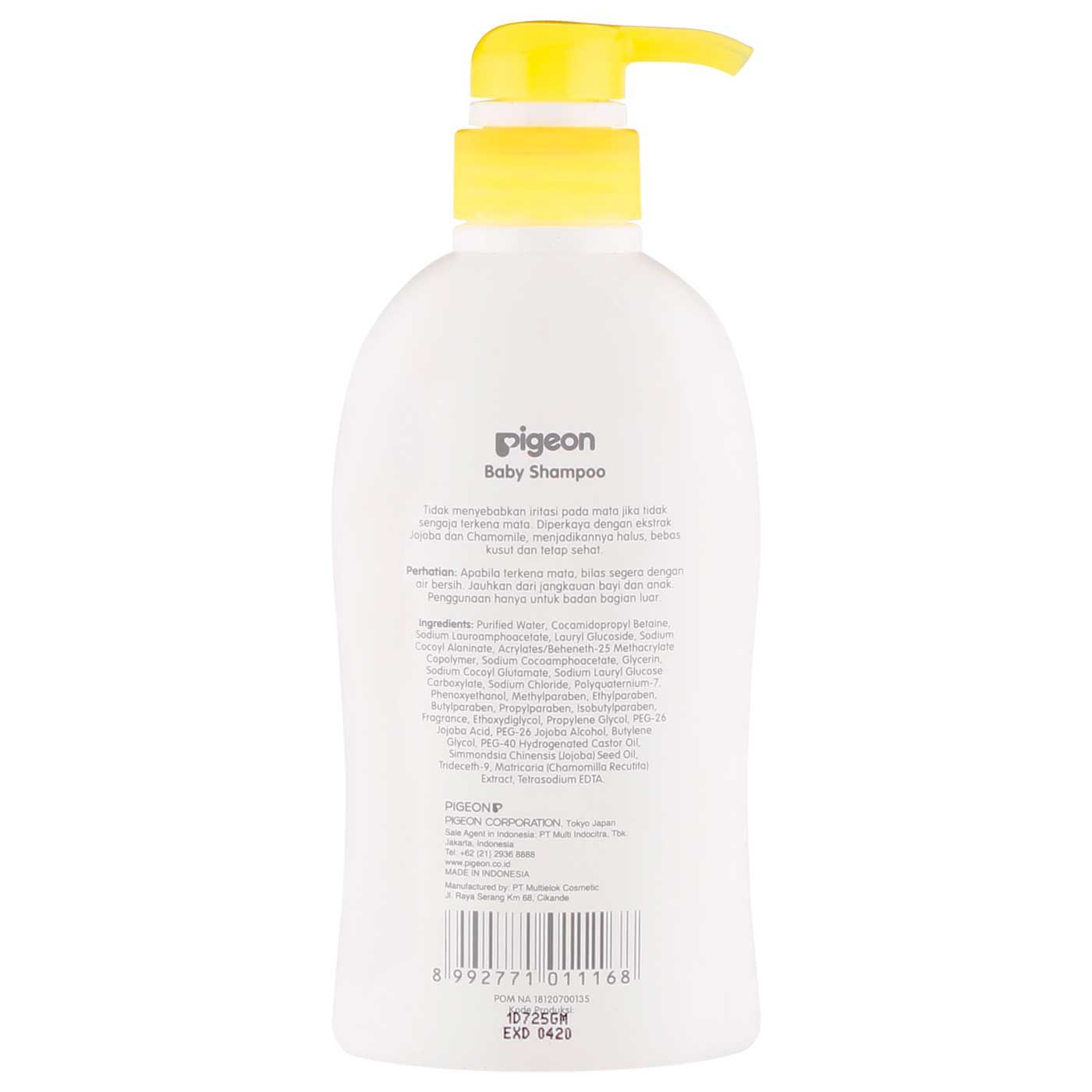 Pigeon Baby Shampoo Chamomile 400 Ml Pump - 2