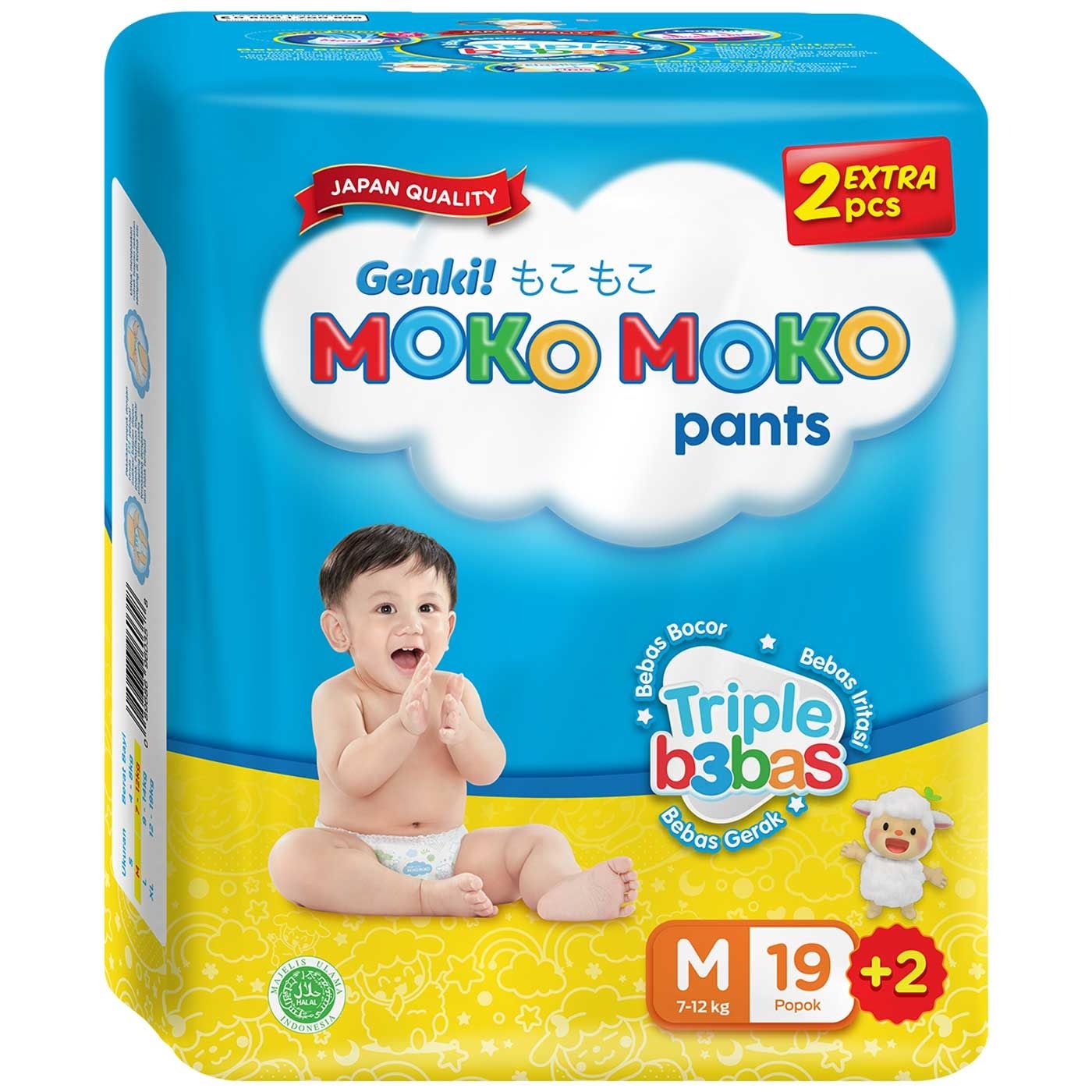 Genki Moko Moko Pants Triple Bebas M19+2 - 1