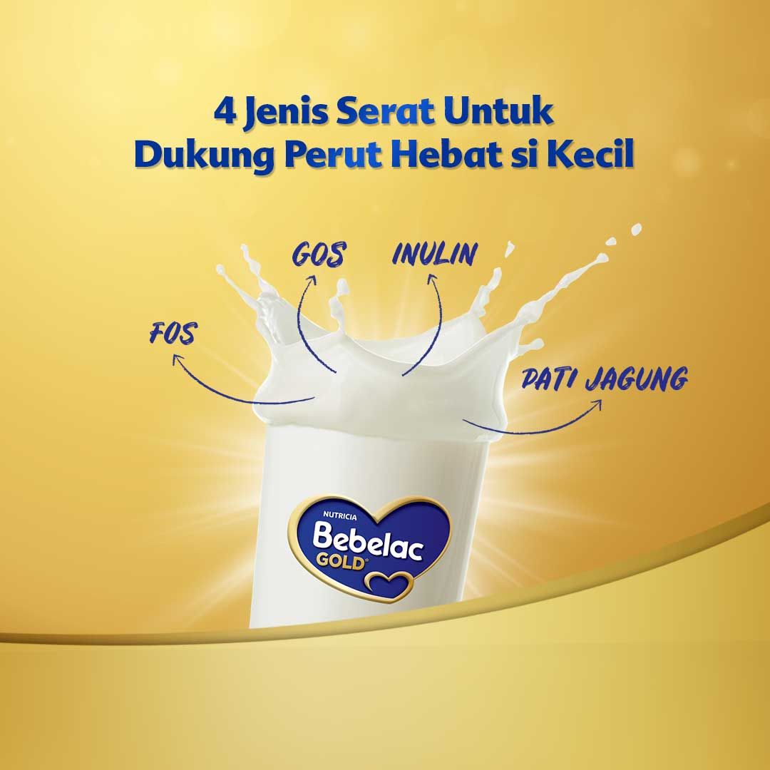 Bebelac Gold 3 Vanila Susu Bubuk Tinggi Serat 360 GR - 3