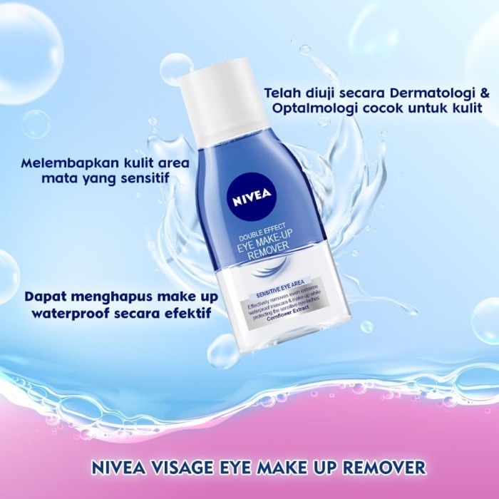 NIVEA Face Care Visage Eye Make Up Remover 125ml - 3