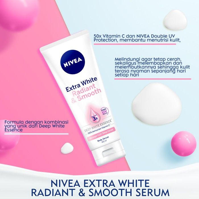 NIVEA Extra Bright Radiant & Smooth Serum 180ml - Mencerahkan Kulit - 3