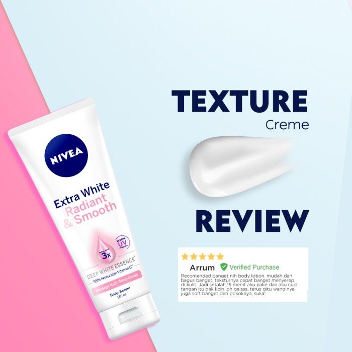 NIVEA Extra Bright Radiant & Smooth Serum 180ml - Mencerahkan Kulit - 5