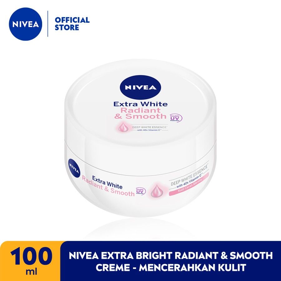 NIVEA Extra Bright Radiant & Smooth Creme 100ml - Mencerahkan Kulit - 1