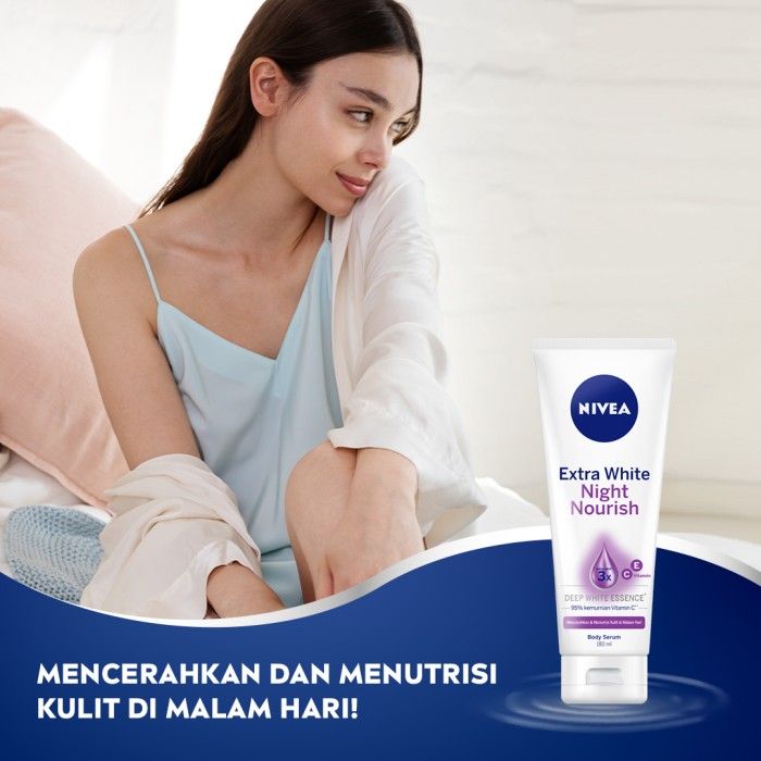 NIVEA Extra Night Nourish Serum 180ml - Merawat & Menghaluskan Kulit - 2