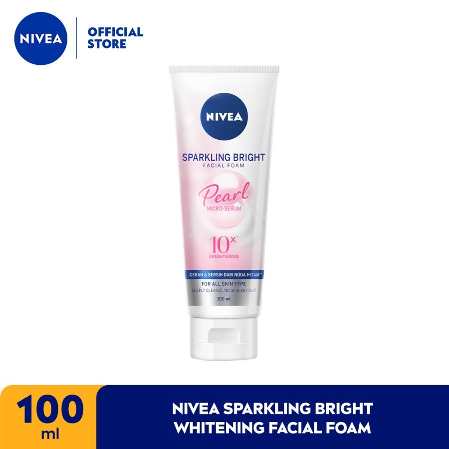 NIVEA Sparkling Bright Whitening Facial Foam 100ml - 1