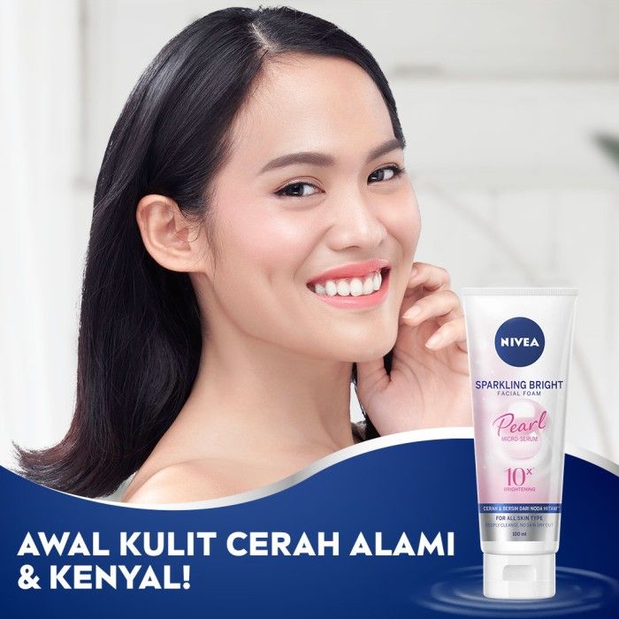 NIVEA Sparkling Bright Whitening Facial Foam 100ml - 2