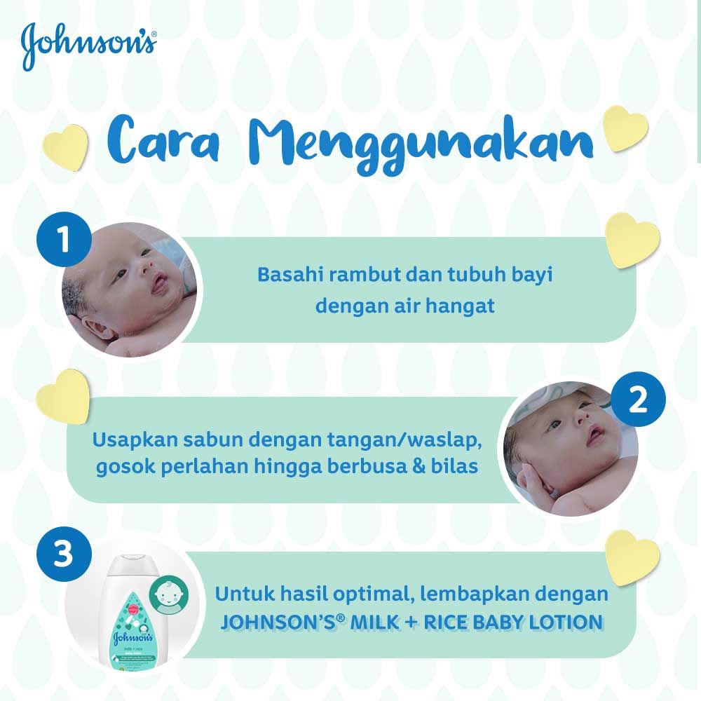 JOHNSON'S Milk & Rice Bath 200ml (Refill) - 4