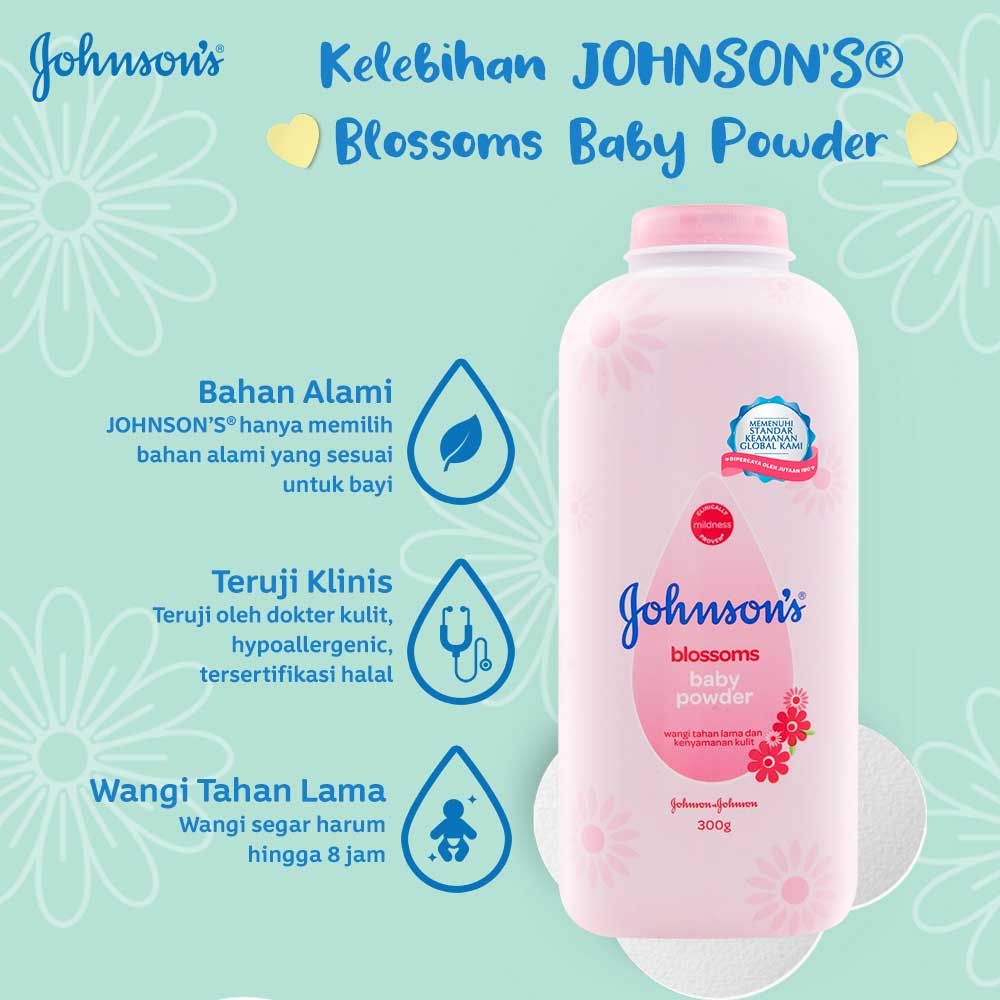 JOHNSON'S Blossom Powder 300gr - 3