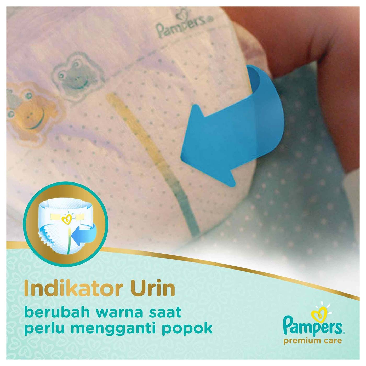 Pampers Popok Perekat NB-52 Premium Care - 7