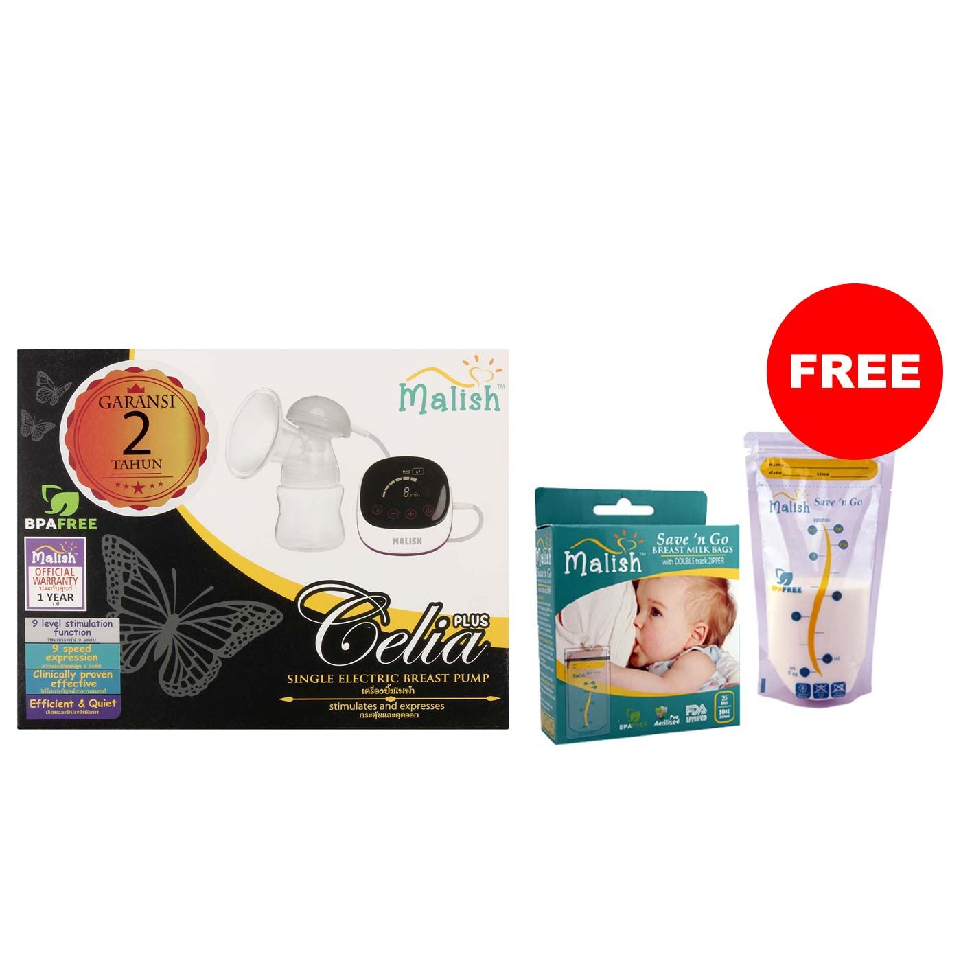 Malish Celia+ Single Electric Breast Pump - 1