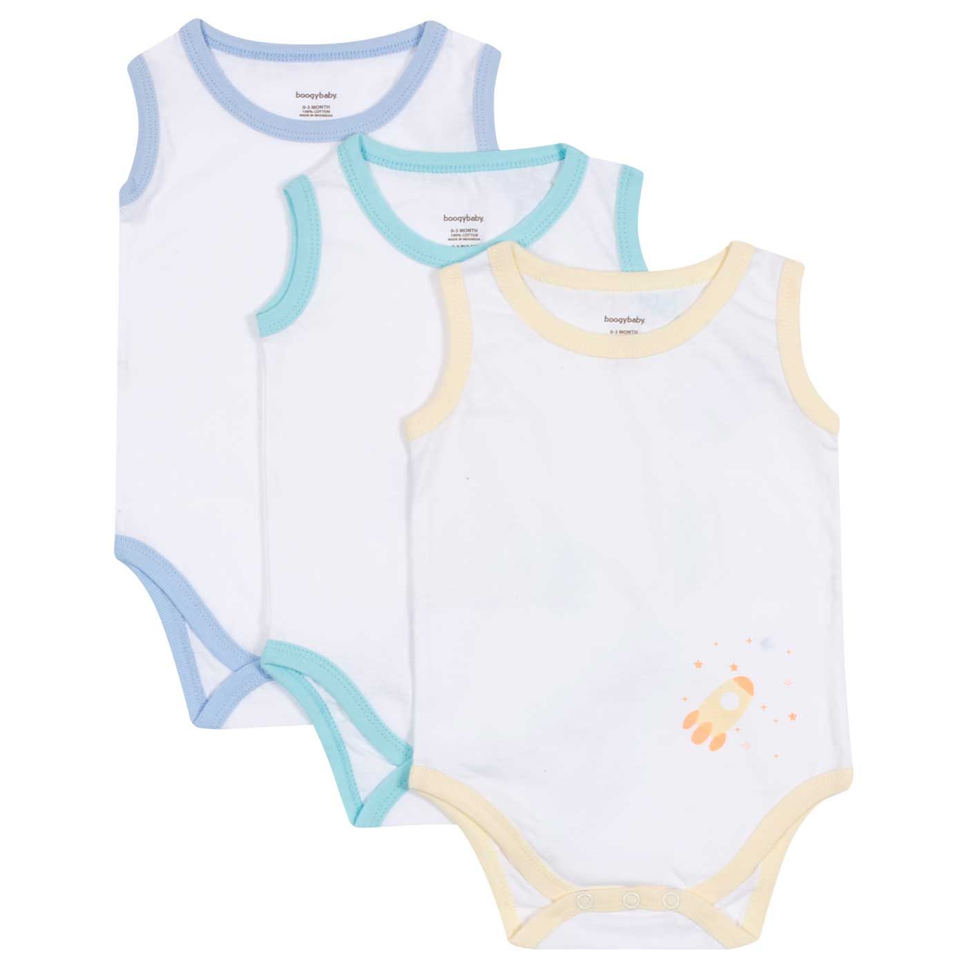 Boogybaby Sleeveless Suit NB Stardust (Isi 3) - 1