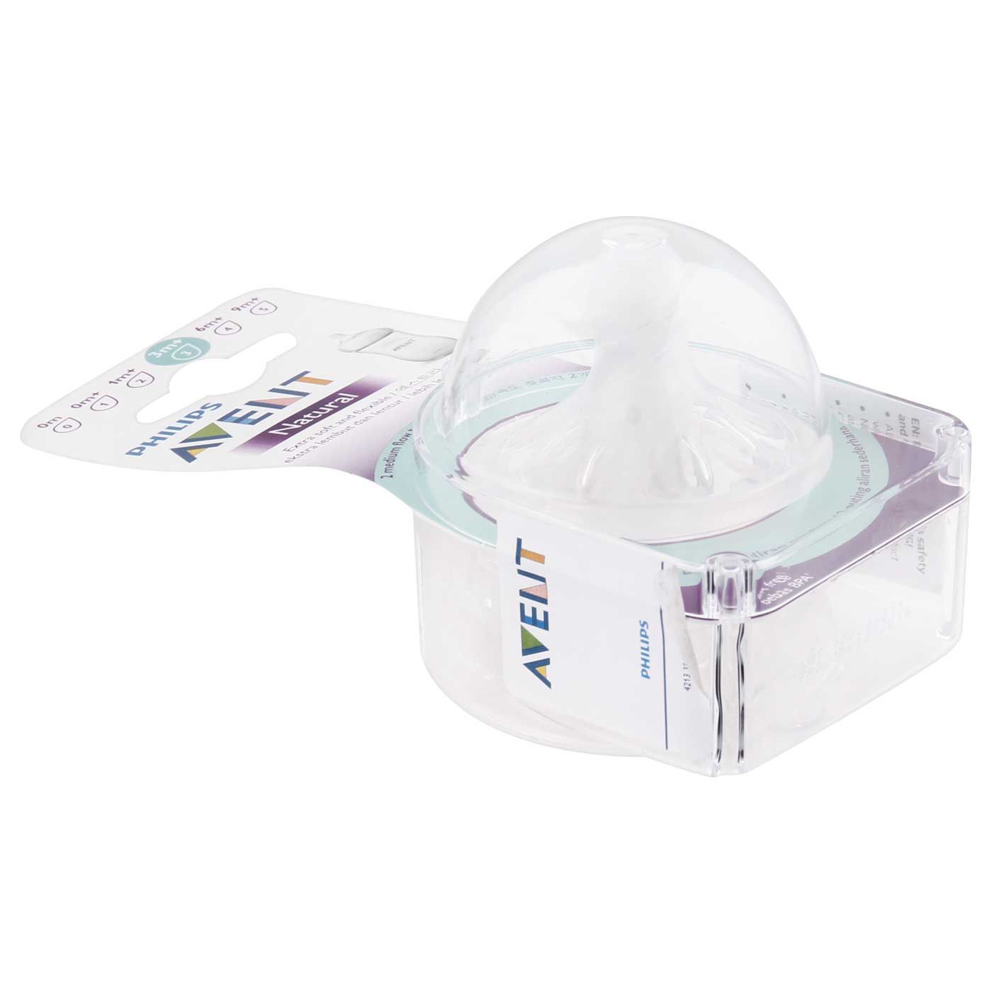 Philips Avent Natural Medium Flow Teat 3m+ White (Isi 2) - 3