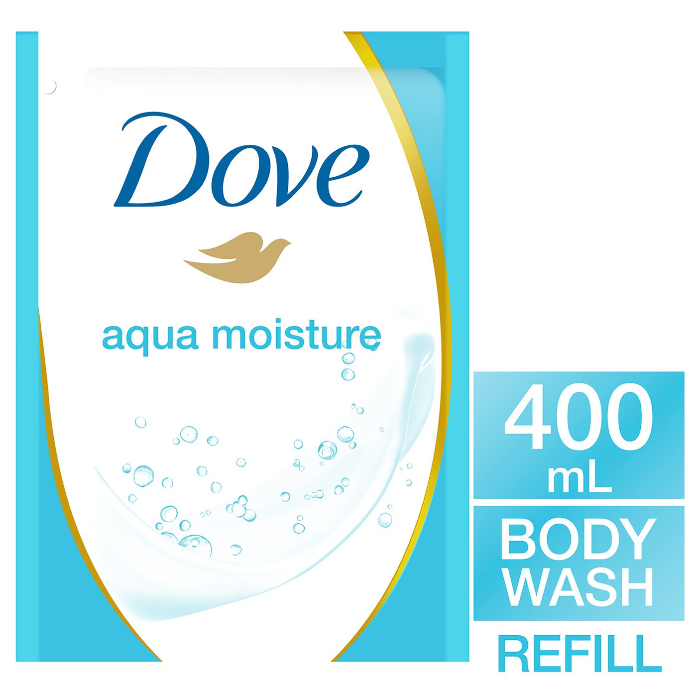 Dove Aqua Moisture Sabun Cair Isi Ulang 400ml - 1