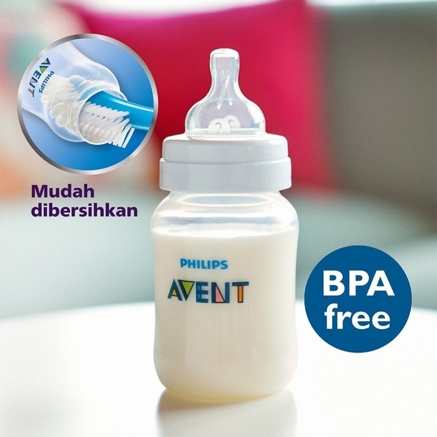 Philips Avent Classic Plus Bottle 125ml 2Pcs 0M+ SCF560/27 Botol Susu - 4