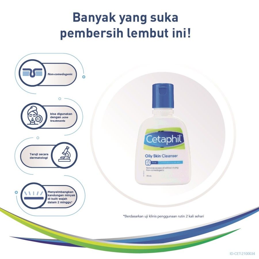 Cetaphil Oily Skin Cleanser 125ml Skin Care Pembersih Muka untuk Kulit Berminyak - 2