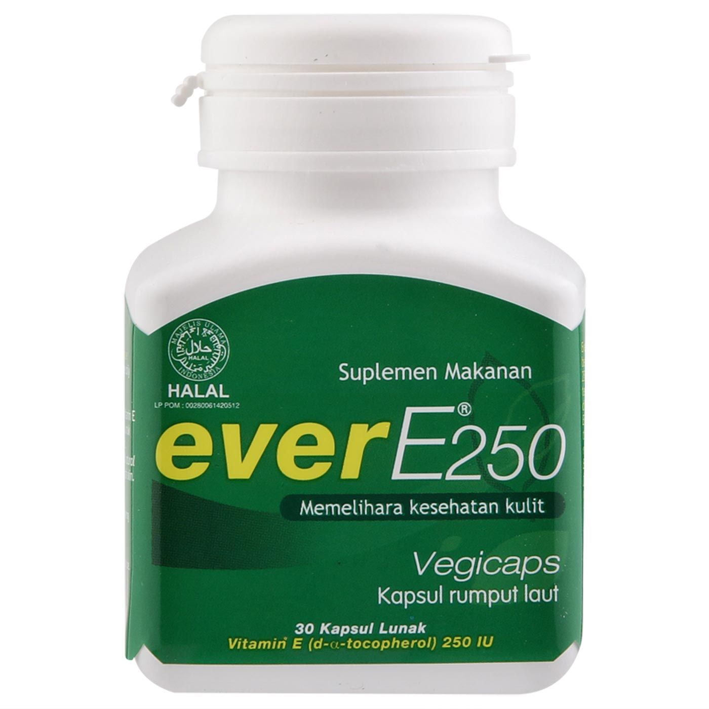 EverE 250 Memelihara Kesehatan Kulit Vitamin E 30's - 1