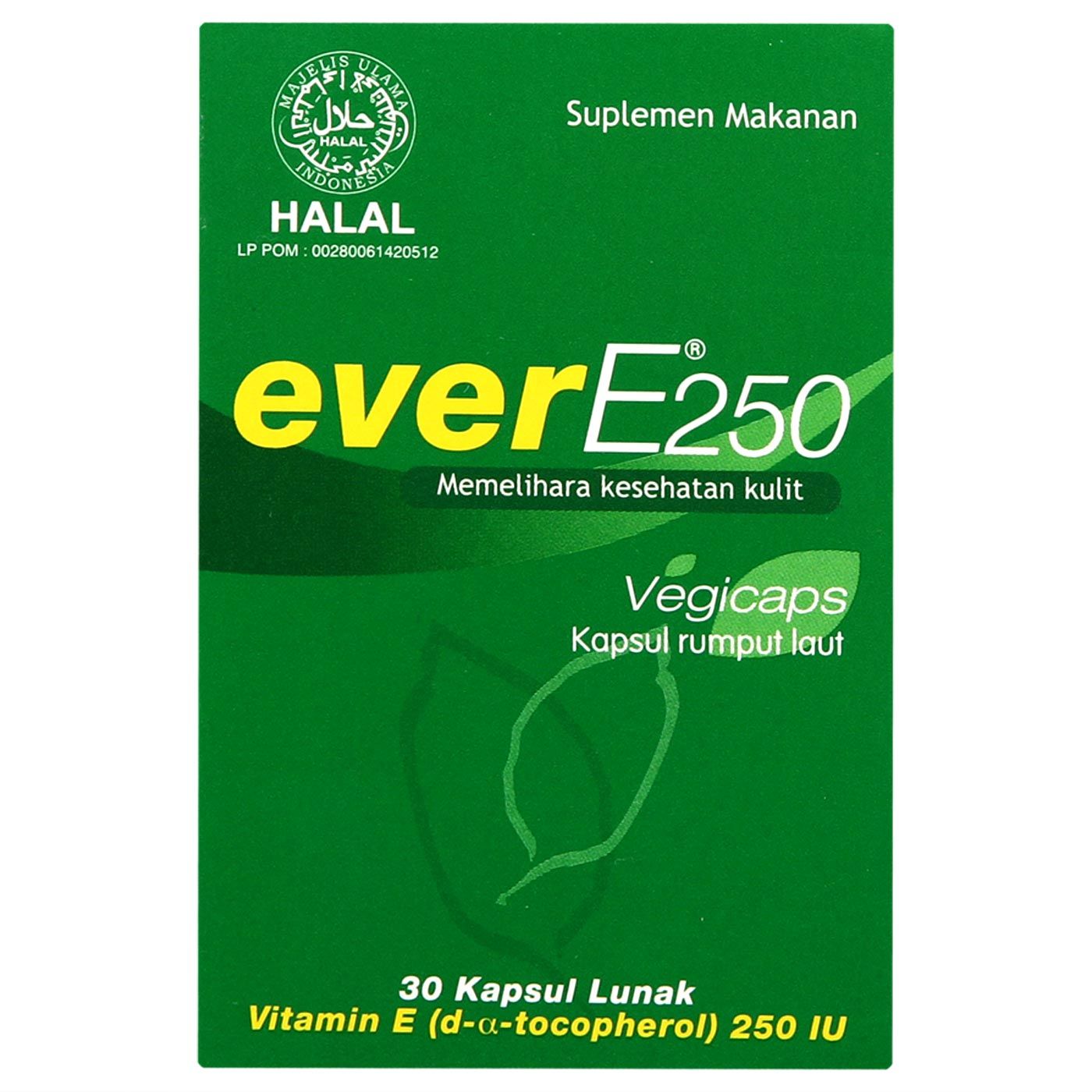 EverE 250 Memelihara Kesehatan Kulit Vitamin E 30's - 6