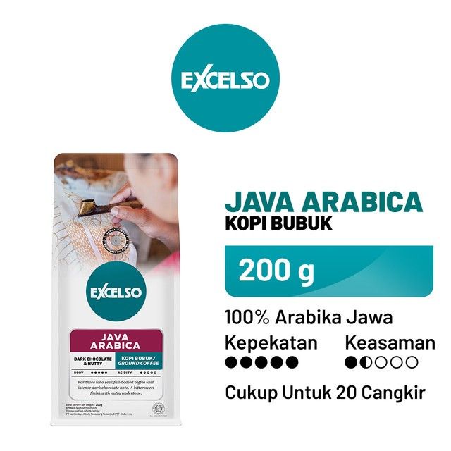 Excelso Kopi Java Arabica Halus (200g) - 1