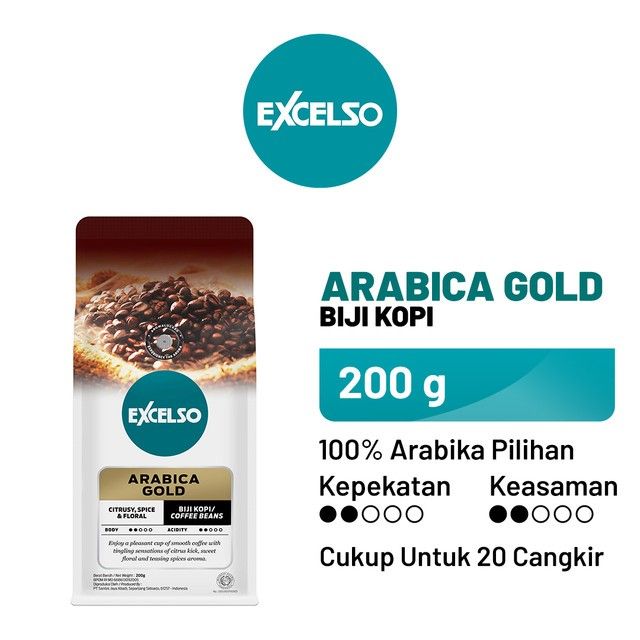 EXCELSO Arabica Gold - Biji Kopi 200 gr - 1