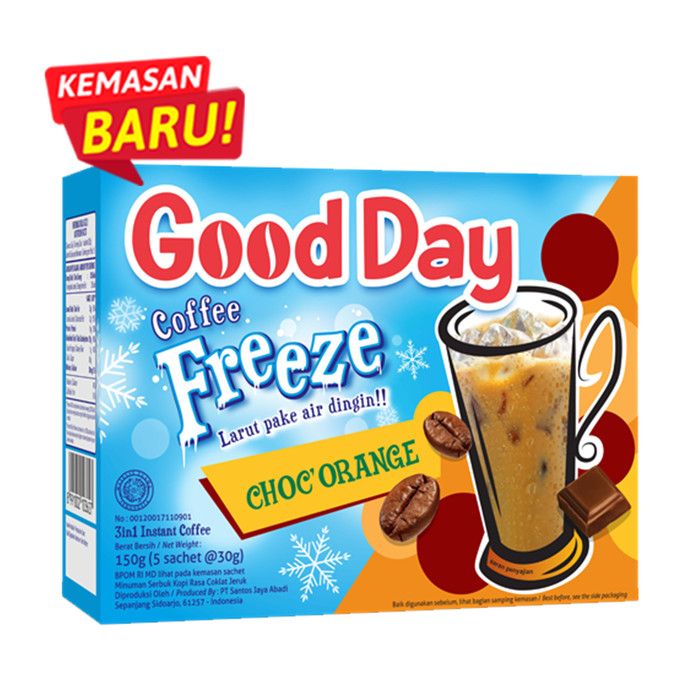 Good Day Coffe Freeze Choco Orange Box (5x30g) - 2