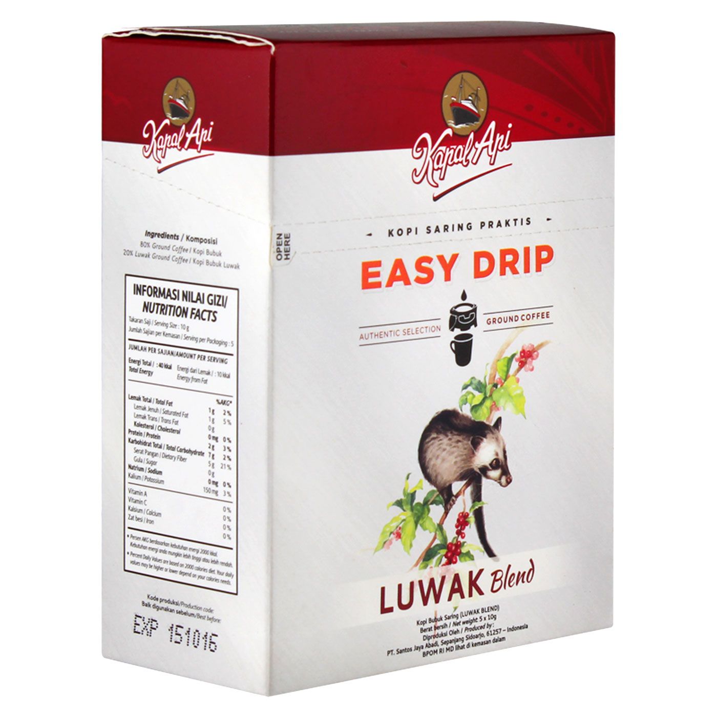 Kapal Api Kopi Luwak Drip Box (5x10g) - 2