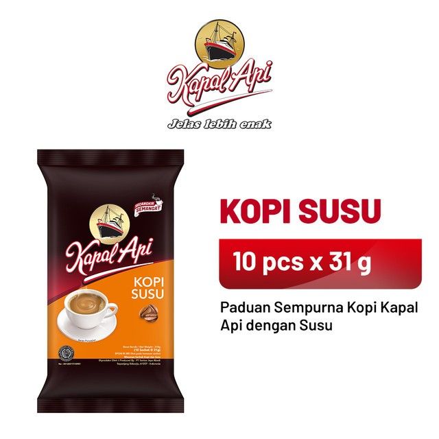 Kapal Api Kopi Susu (10x31g) - 1