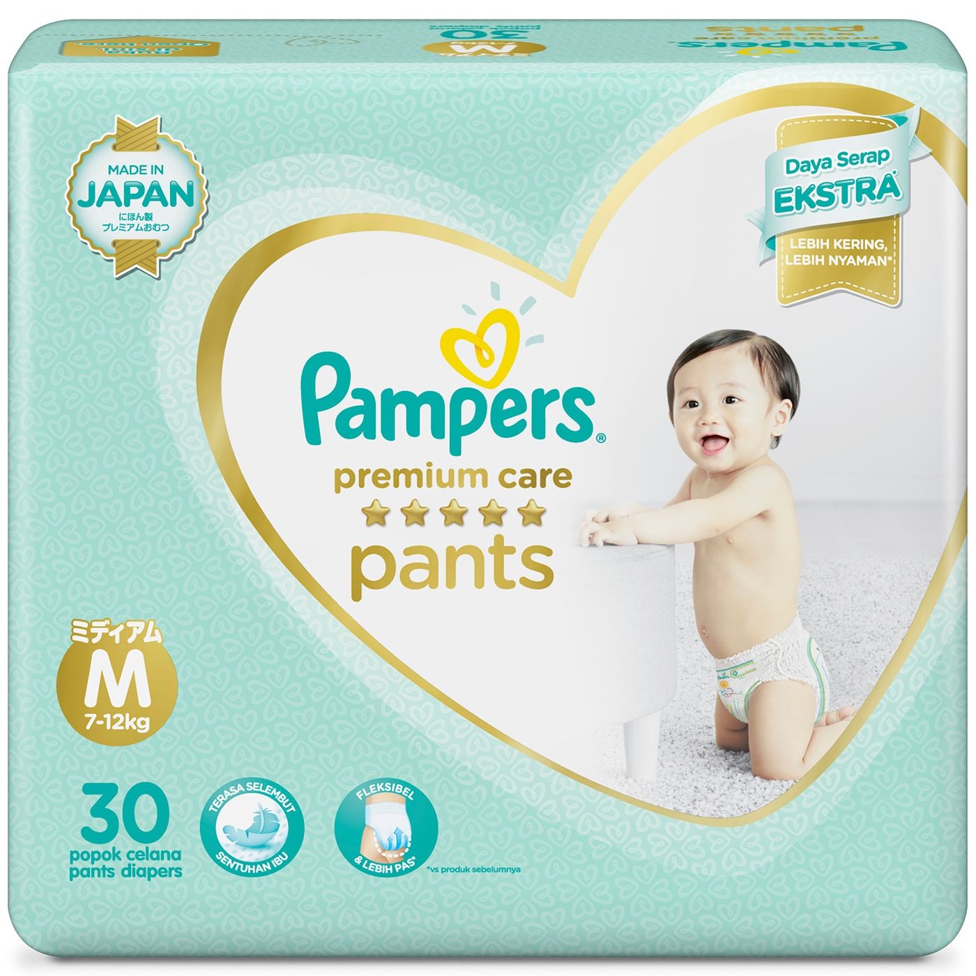 Pampers Popok Celana M-30 Premium Care - 1