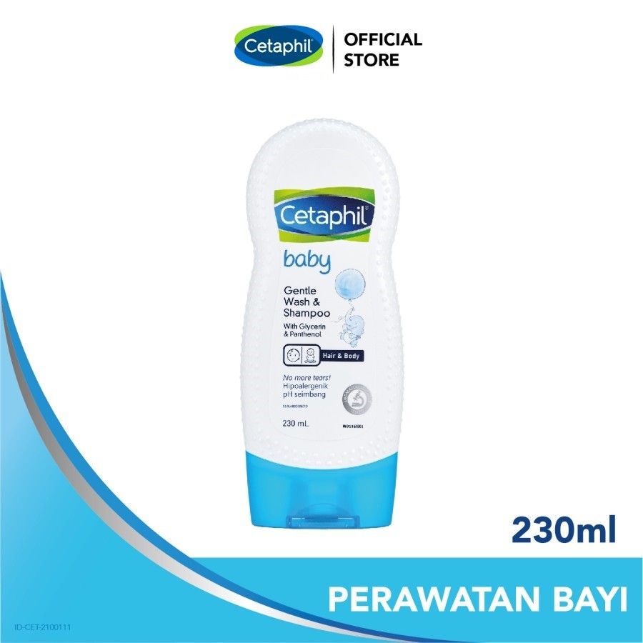 Cetaphil Baby Gentle Wash & Shampoo 230ml Sabun Mandi dan Shampo untuk Perawatan Kulit Bayi - 1