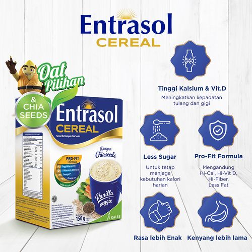 ENTRASOL CEREAL VANILLA VEGGIE (5 Sachet @30gr) - 2