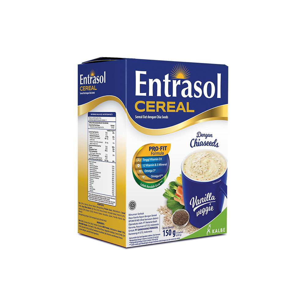 ENTRASOL CEREAL VANILLA VEGGIE (5 Sachet @30gr) - 1