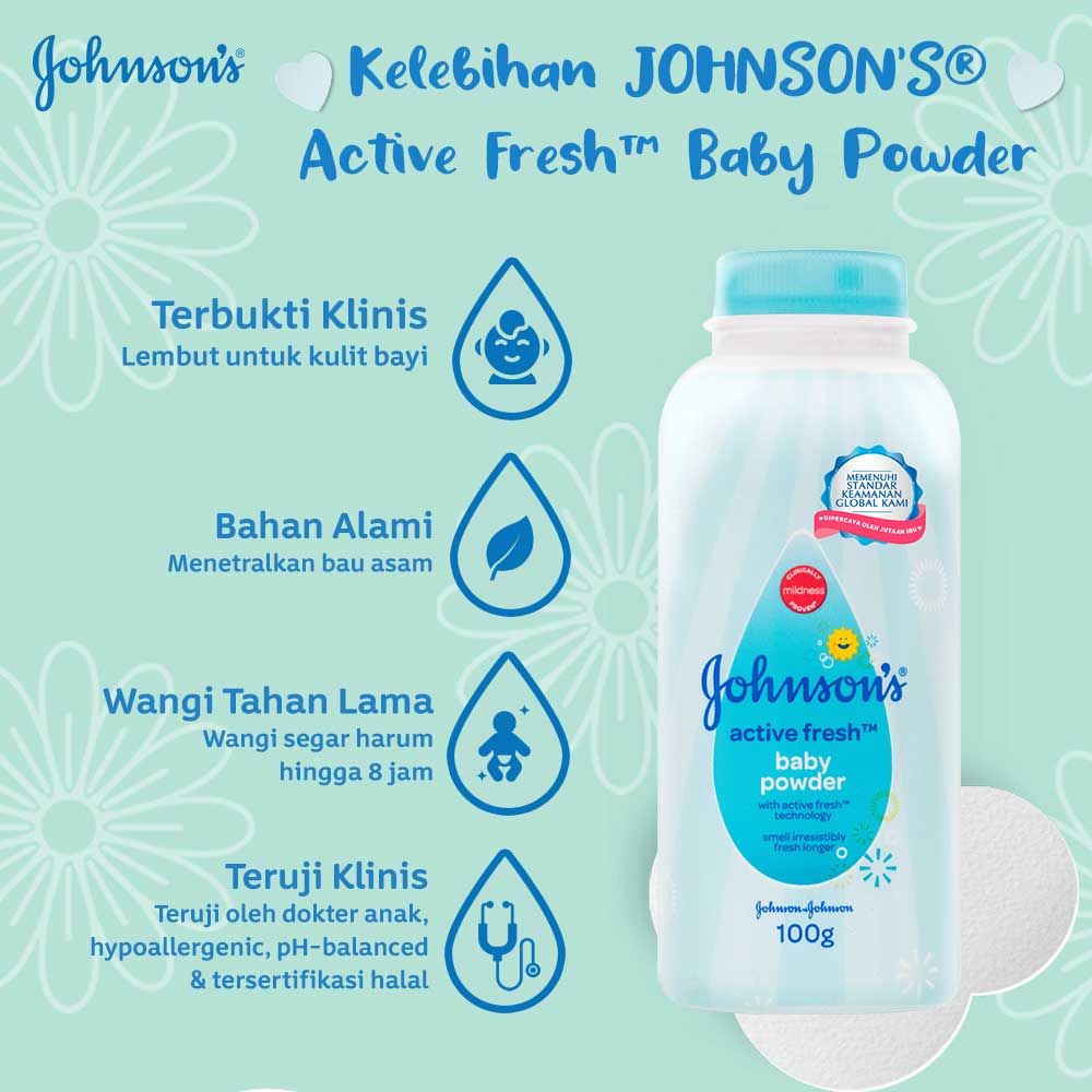 JOHNSON'S Active Fresh Powder 100gr - 3