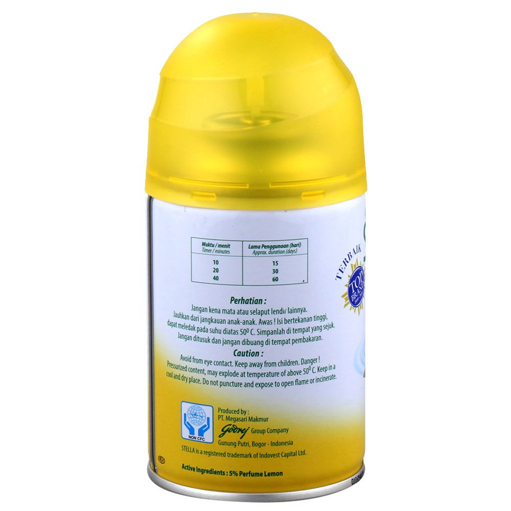 Stella Air Freshener Matic Reff Lemon Klg 225ml - 2