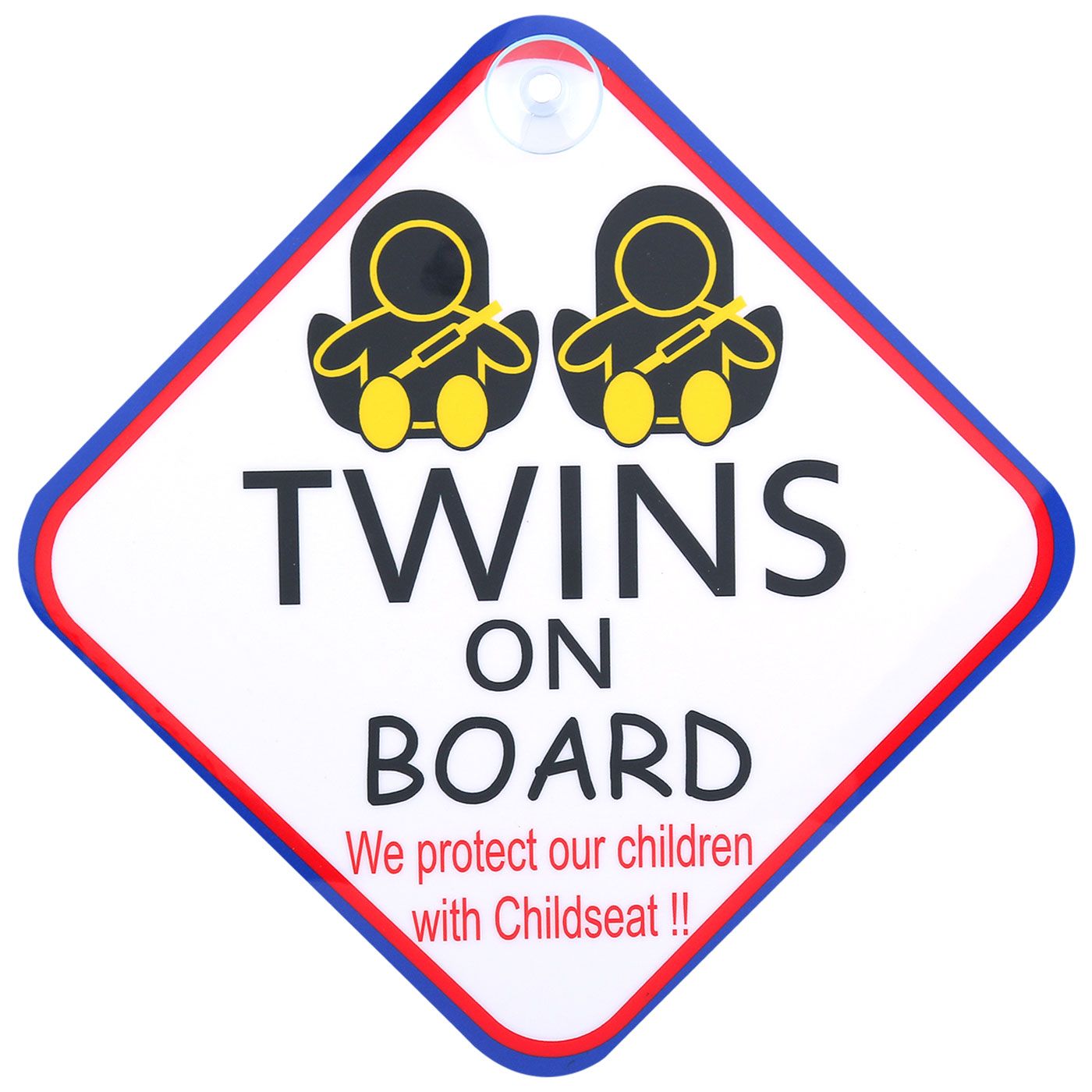 White Sign Twins on Board - 1