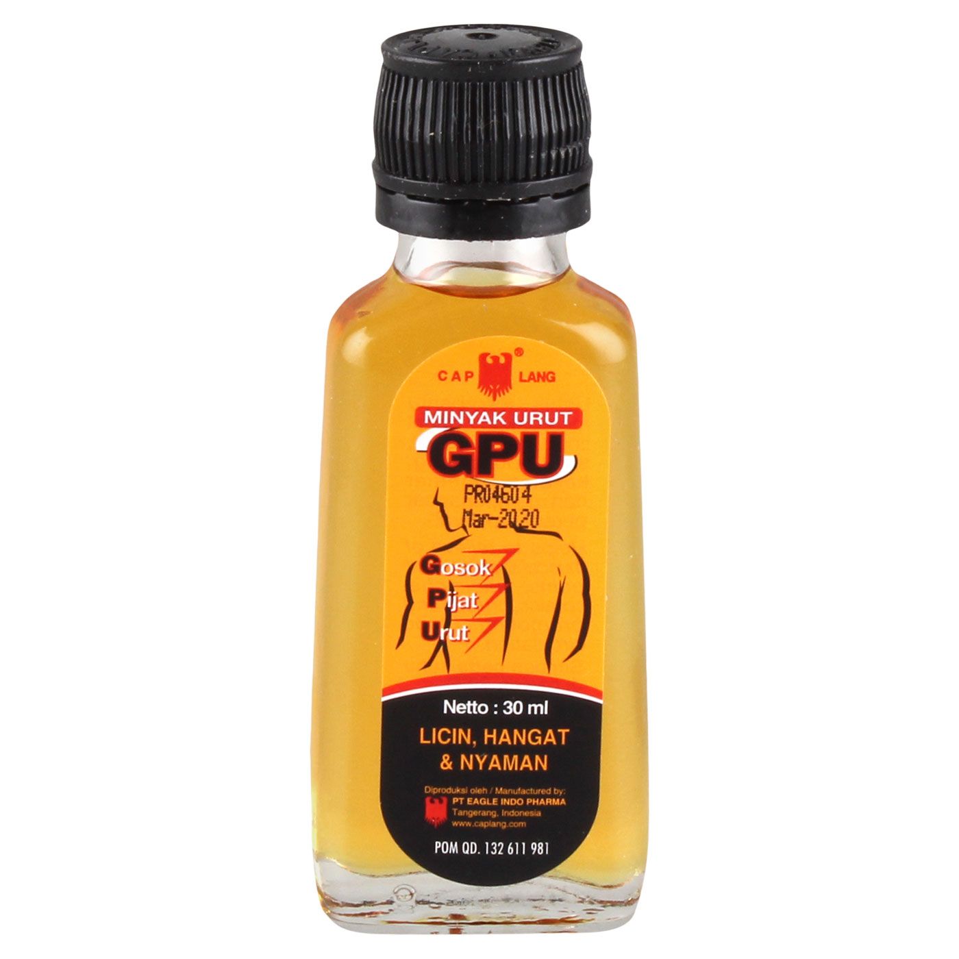 Cap Lang Minyak Gosok Pijat Urut (Gpu) Btl 30mL - 1